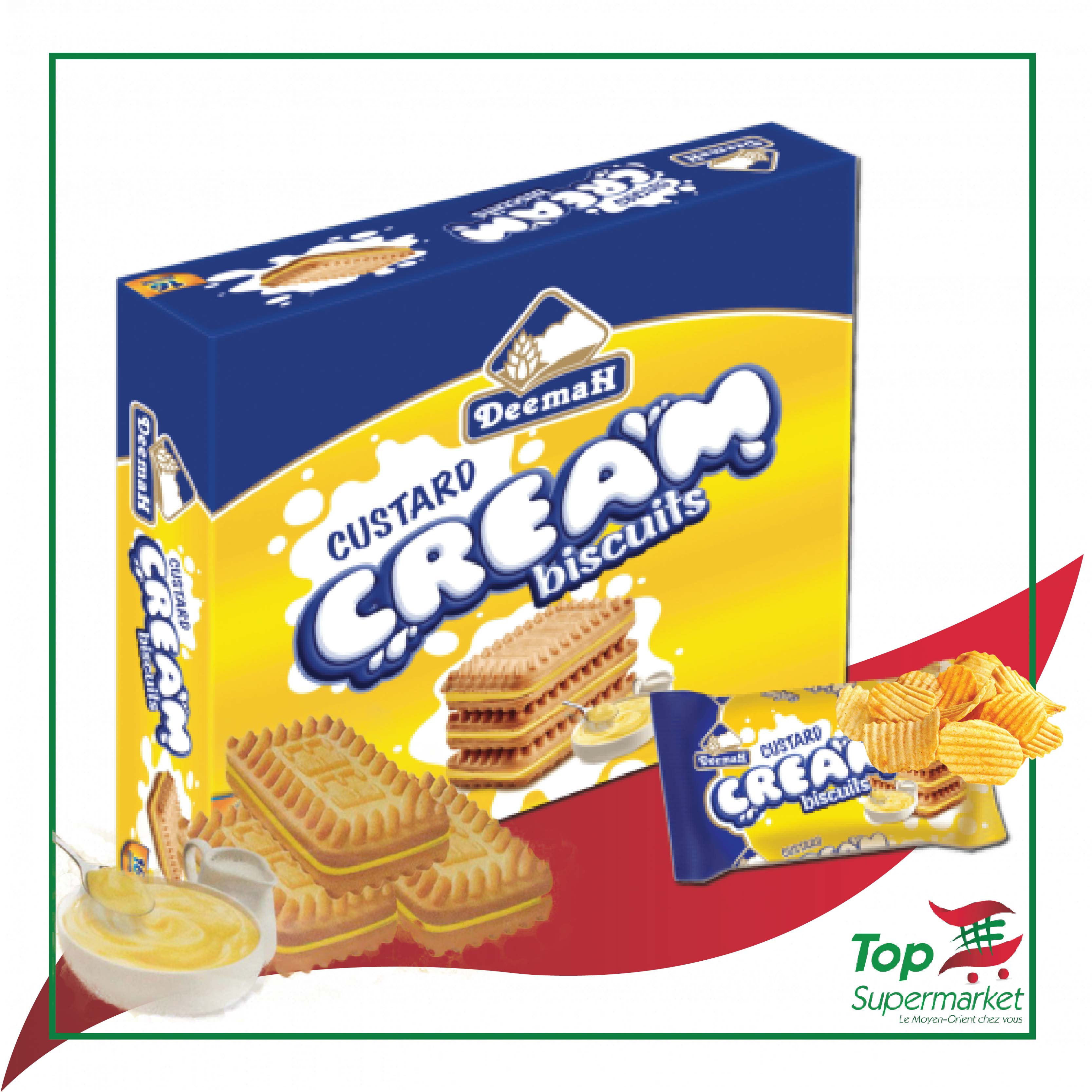 Deemah Biscuits Custard 400gr